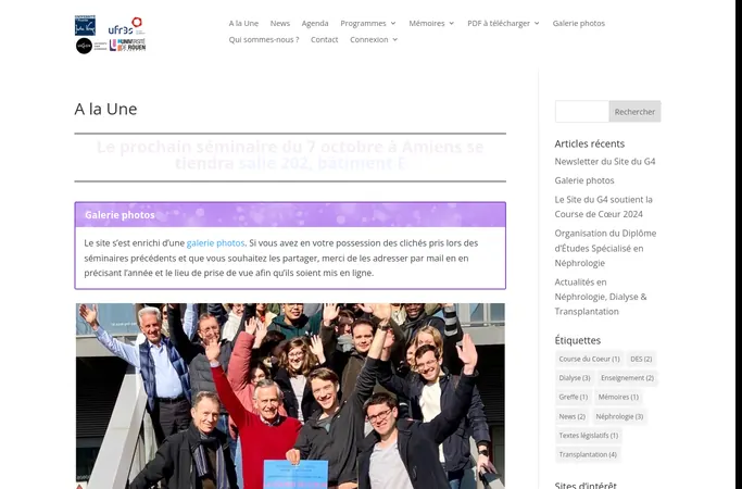 Preview of the home page of lesitedug4.fr
